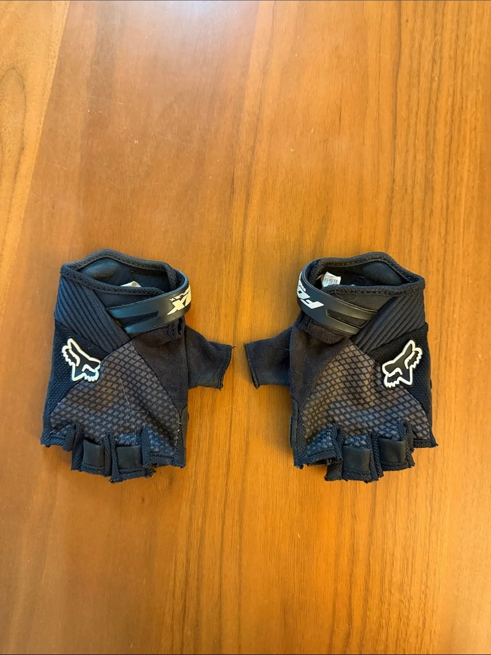 Fox Black Fingerless Cycling Gloves